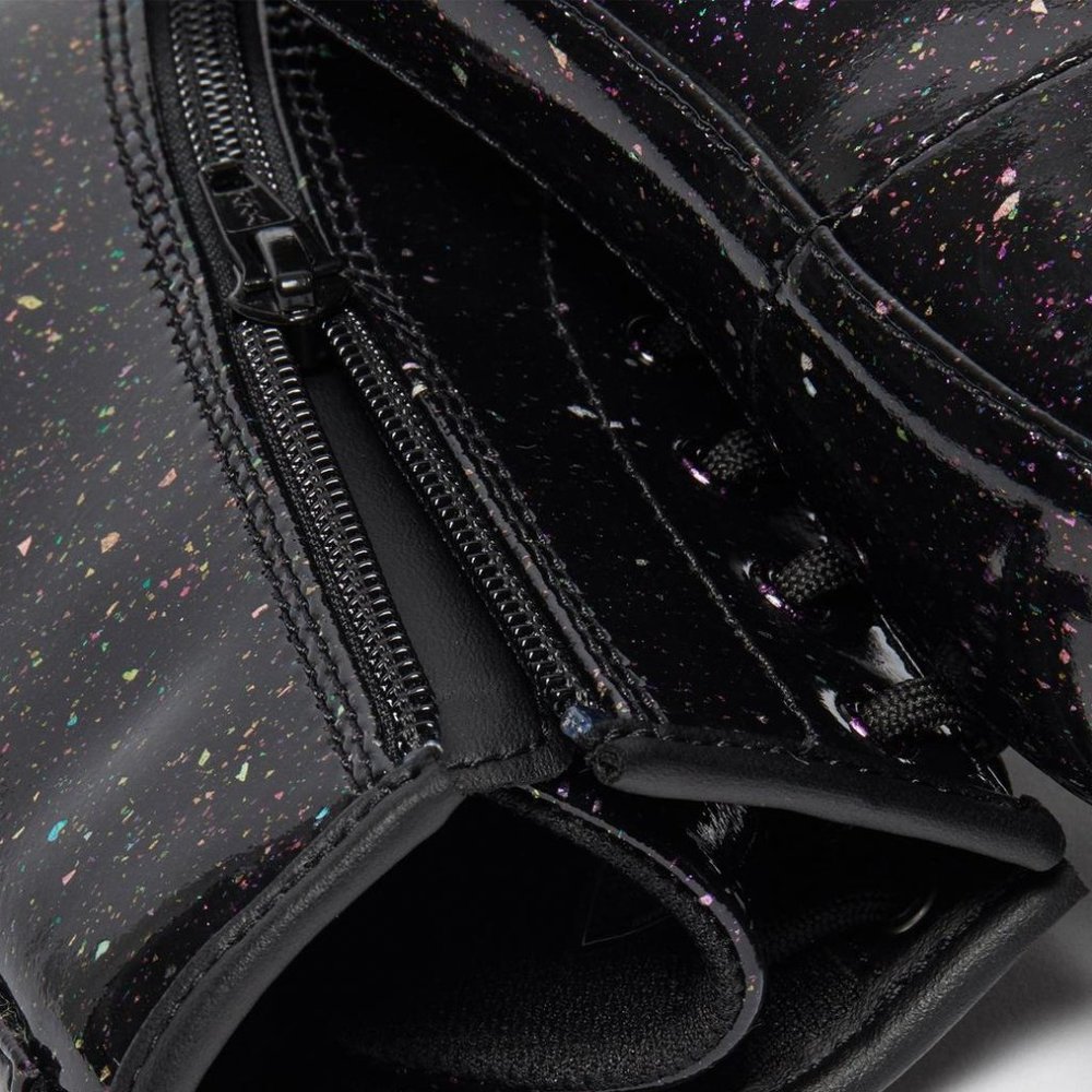 Dr. Martens 1460 COSMIC GLITTER Purple BOOTS - Picture 7 of 16